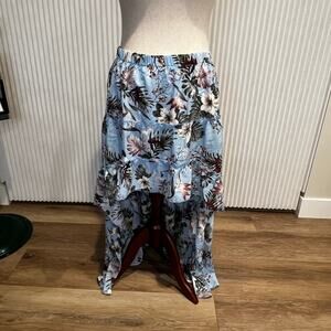 BTFBM Women's 2024 Summer Floral Spring Boho Long Skirts Size XL